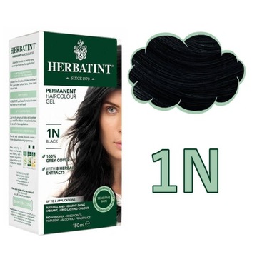 Herbatint Farba w żelu 1N Czarny 150 ml