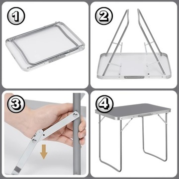 ТУРИСТИЧЕСКИЙ СТОЛ СКЛАДНОЙ САДОВЫЙ ТЕРРАСНЫЙ СТОЛ 80X60 КЕМПИНГОВЫЙ ГРИЛЬ САДОВЫЙ