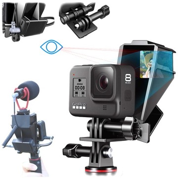 Lusterko podglądowe GP-5 + adapter zimna stopka do GoPro HERO 12 11 10 9 8