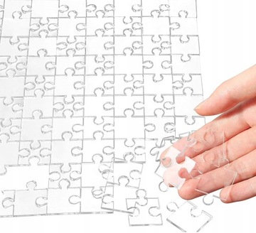 200Pcs Jigsaw Puzzles Clear Blank Acrylic Puzzles
