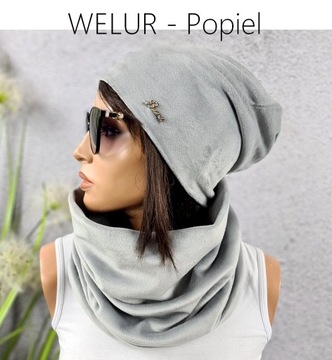 КОМПЛЕКТ ЖЕНСКИЙ, ШАПКА + ЮБКА ВЕЛЮР, КАЧЕСТВО, ЦВЕТА