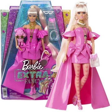 Barbie Extra Fancy Pink + Piesek Pudelek HHN12
