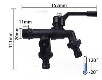 Медный соединитель для крана садового шланга