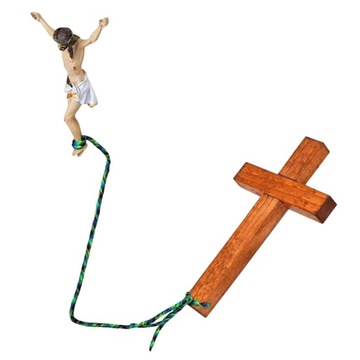 Крест Иисуса висит на стене Христианский дизайн интерьера