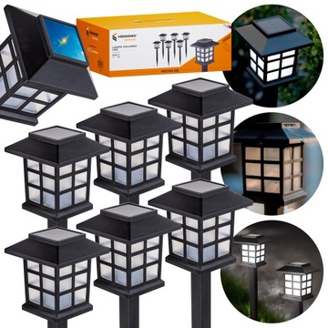 Светодиодный солнечный садовый светильник, украшение коттеджа, украшение сада