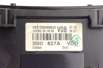 VW PASSAT B5 FL 1.9 TDI СЧЕТЧИК ЧАСОВ 3B0920827A