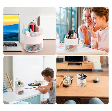 ВРАЩАЮЩИЙСЯ ЯЩИК ДЛЯ ИНСТРУМЕНТОВ КОНТЕЙНЕР ДЛЯ РУЧКИ СТОЛ-ОРГАНИЗАТОР С ВЫДВИЖНЫМ ЯЩИКОМ