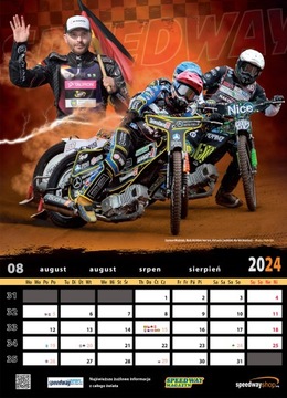 KALENDARZ ŻUŻLOWY 2024 kalendarz speedway żużel - II okładka