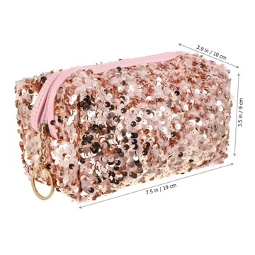 Дорожная косметичка с пайетками. Косметичка с пайетками.