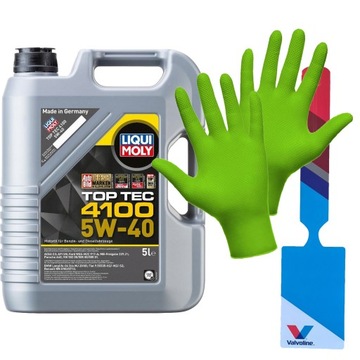 Olej LIQUI MOLY TOPTEC 4100 5W40 5L ORYGINAŁ NORMA 505 00/ 505 01 + GRATIS