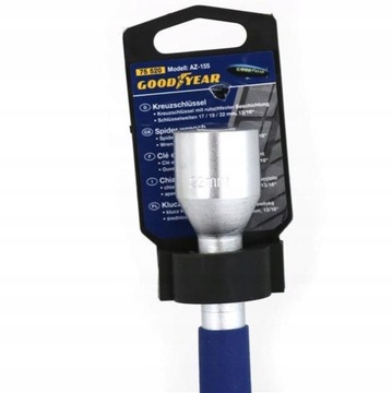 КЛЮЧ КОЛЕСНЫЙ 13/16x17x19x22 КРЕСТОВЫЙ GOODYEAR