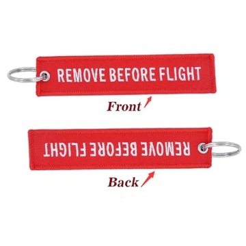 Zawieszka Remove Before Flight * RBF * CZERWONY (HAFT!) [PROMO!]