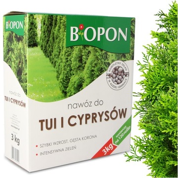 Nawóz Tui Cyprysów Przeciw Brązowieniu Igieł 3 kg