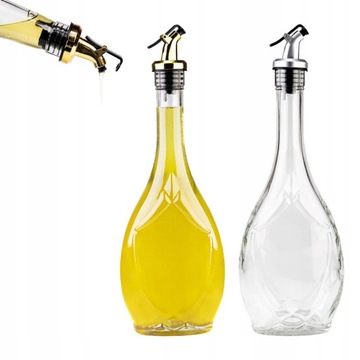 BUTELKA SZKLANA 500 ML Z DOZOWNIKIEM NA OLIWĘ OCET ICONA 500 ML BUTELKI
