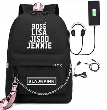 ШКОЛЬНЫЙ РЮКЗАК LISA ROSE USB BLACKPINK