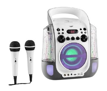 auna 10029359 Zestaw karaoke dla dzieci głośnik LED fontanna wodna DISCO