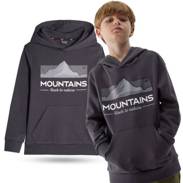 СВИТШОТ С КАПЮШОНОМ 4F ДЛЯ МАЛЬЧИКОВ AW23M634