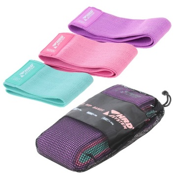 HRD SYSTEM GUMY OPOROWE ZESTAW DO ĆWICZEŃ FITNESS HIP BAND 3 SZT.