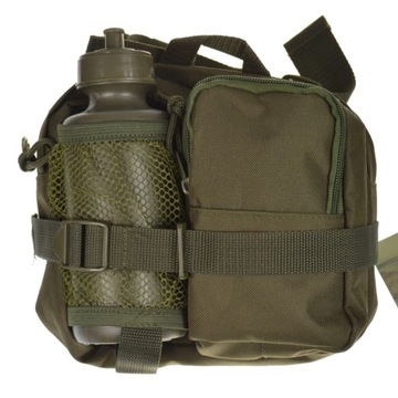 BIDON Z SASZETKĄ POKROWCEM ETUI MIL-TEC 0,6l OLIVE NA PASIE PVC