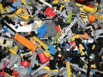 Lego Technic MIX oryginalne klocki Belki Łączniki Zębatki 0,1 KG 0,1kg