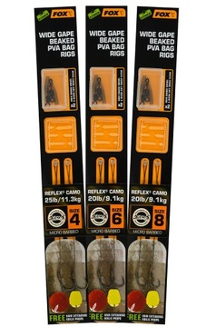 FOX CCR172 PRZYPONY Wide Gape Beaked PVA Bag Rig 4