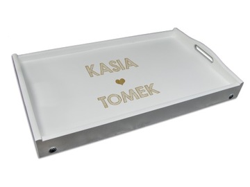 СТОЛ ДЛЯ ЗАВТРАКА ПОДАРОК ​​ДЛЯ ПАР НА ДЕНЬ ВАЛЕНТИНА СВАДЬБА С ГРАВИРОВКОЙ