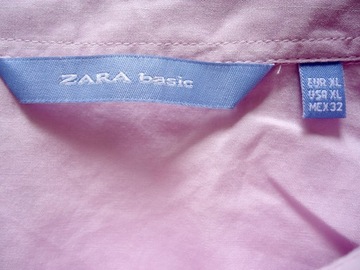 ZARA BASIC elegancka różowa koszula XL