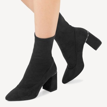 БОТИНКИ BRILU, ЭЛАСТИЧНЫЙ ВЕРХ, ЧЕРНЫЕ 40