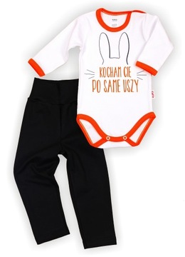 KOMPLET Body NADRUK + Legginsy WZORY 68 KLEKLE