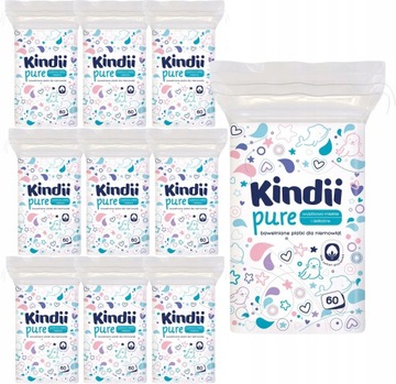 Косметические подушечки Kindii Cleanic 60 шт.