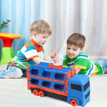 ИНТЕРАКТИВНЫЙ ГРУЗОВИК С ПУСКОВЫМИ УСТАНОВКАМИ И 6 КРОШЕЧНЫМИ ГОНОЧНИКАМИ