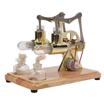 МОДЕЛЬ ДВУХЦИЛИНДРОВОГО ПАРОВОГО ДВИГАТЕЛЯ