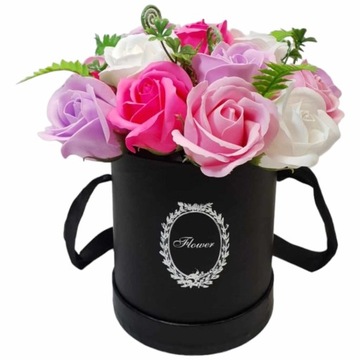 Ароматная коробка-букет Flower Box с мыльными розами Подарок ЖЕНЩИНЕ