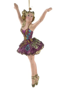 BOMBKI OZDOBY CHOINKOWE BALETNICA 14 cm REINHOLD