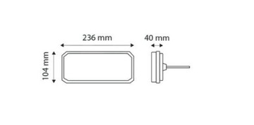 Lampa tylna zespolona LED części przyczepy lawety