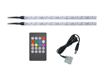 Listwy LED do komputera 2x40cm RGB music