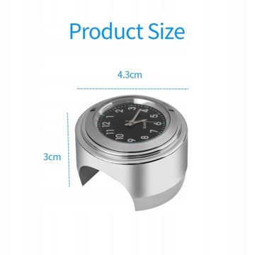 Мотоциклетные велосипедные часы Водонепроницаемые кварцевые часы