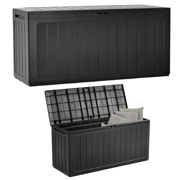 Skrzynia tarasowa 280L na poduszki 116x55x43cm
