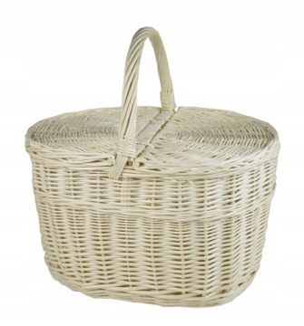 КОРЗИНА ДЛЯ ПИКНИКА плетеная Корзина для ПИКНИКА БЕЛАЯ