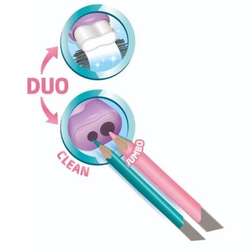 Temperówka manualna, podwójna, z pojemnikiem Maped Odcienie różu