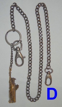Łańcuch do spodni, portfela kluczy z zawieszką wybór wzory