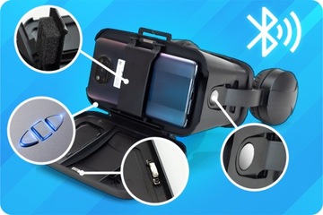 ОЧКИ VR 3D ВИРТУАЛЬНЫЕ ОЧКИ ДЛЯ ТЕЛЕФОНА СМАРТФОН ДЛЯ ИГР ДЛЯ ФИЛЬМОВ + ПАНД