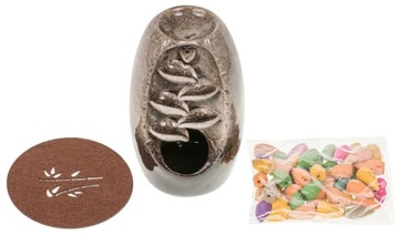 КЕРАМИЧЕСКИЙ АРОМАТИЧЕСКИЙ КАМИН ВОДОПАД БЛАГОВОНИЯ ОБРАТНЫЙ ПОТОК ФИТИЛИ АРОМАТЕРАПИЯ