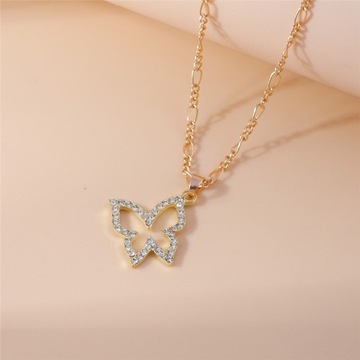 Fashion Crystal Turtle Necklaces Gold Color