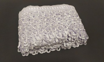 Английское гипюровое декоративное кружево, белое, 20 см на метр, для штор, ОТЛИЧНОЕ КАЧЕСТВО.