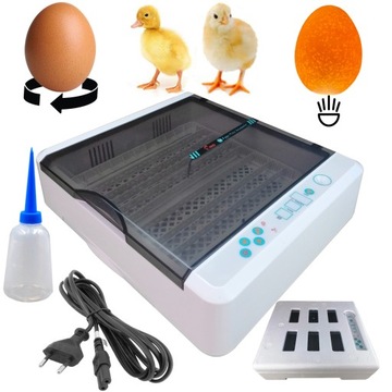 Inkubator 36 Jaj Automatyczny Klujnik wylęgarka Rotacja Owoskop 60W