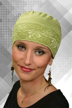 Turban ŚPIOSZEK Z KORONKĄ Turbany Lidia 1/07
