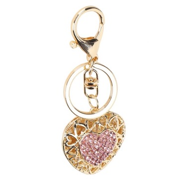 Брелок для ключей со стразами «Любовное сердце», аксессуары на 68-й день рождения