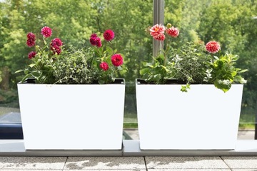 Подставка для цветов Werbena Lamela Белый лак + вставка