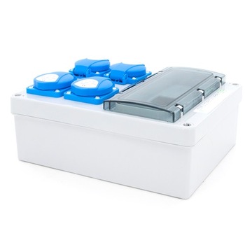 СТРОИТЕЛЬНЫЙ РАСПРЕДЕЛИТЕЛЬНЫЙ ЩИТ 4x230 В, 8-ПОЛЮСНЫЙ, С КАБЕЛЕМ